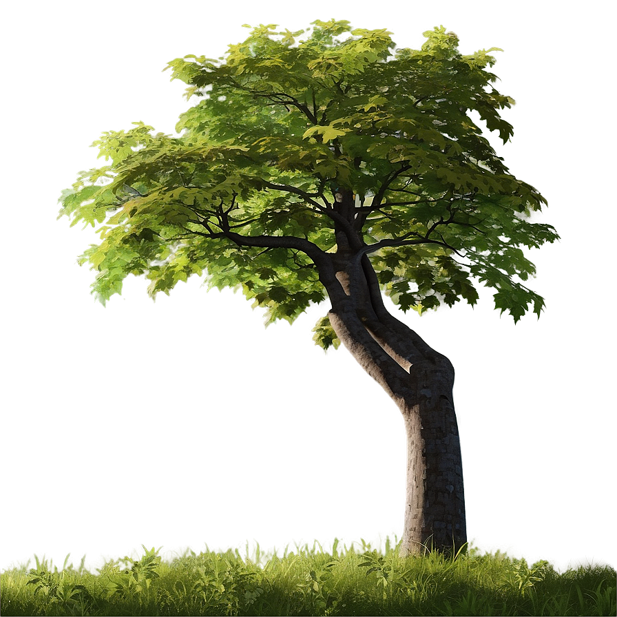 Maple Tree In Rural Field Png Qdy19 PNG Image