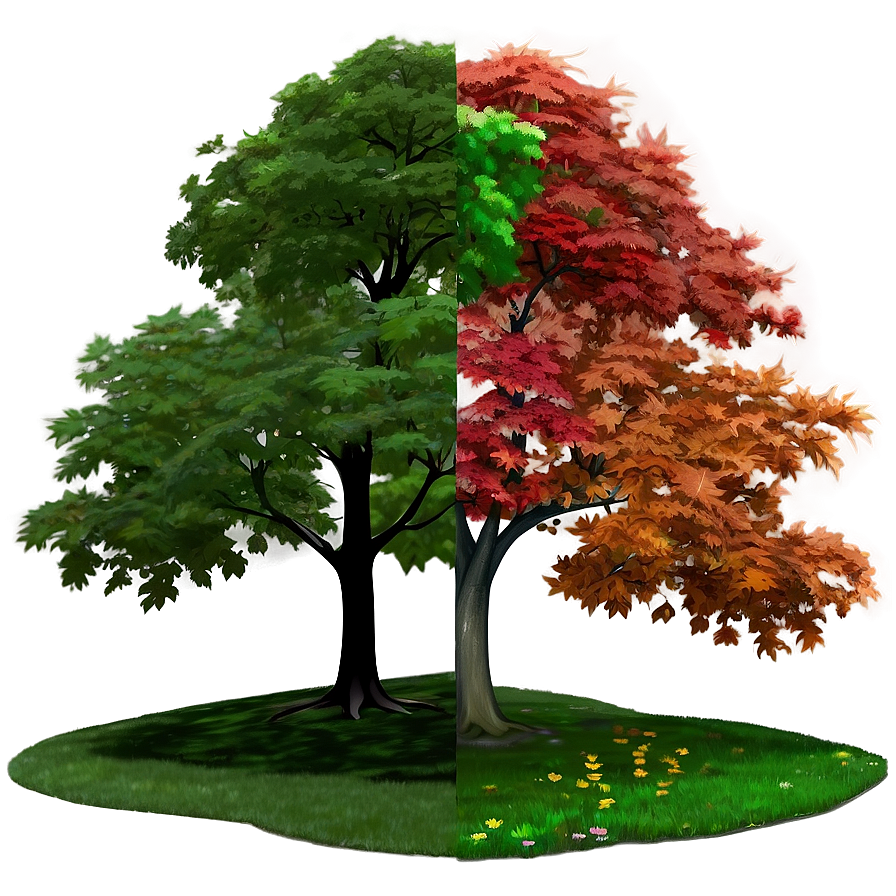 Maple Tree Through Seasons Png 28 PNG Image