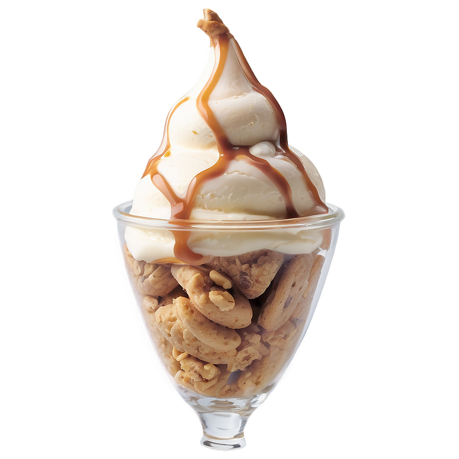 Maple Walnut Ice Cream Sundae Png Gsf PNG Image