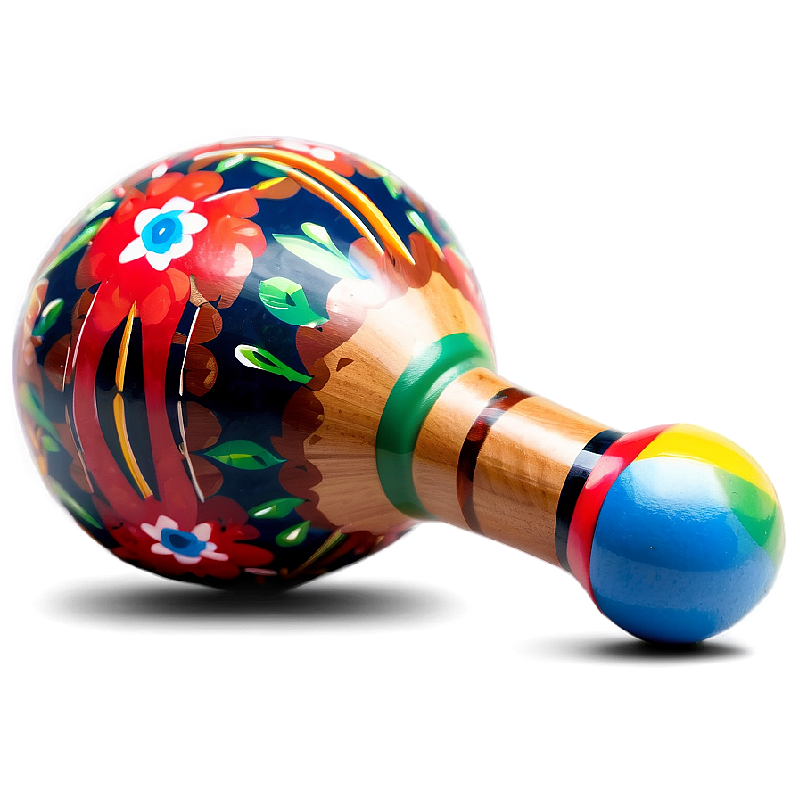 Maraca With Detailed Artwork Png 51 PNG Image