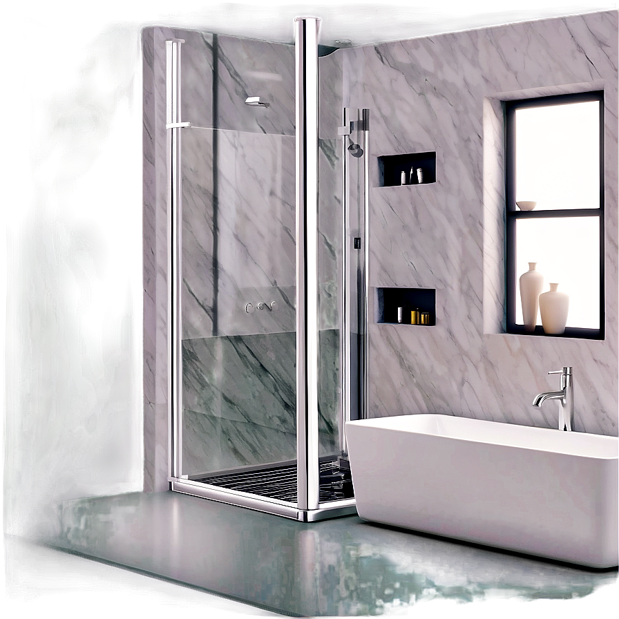 Marble Shower Walls Png 05232024 PNG Image