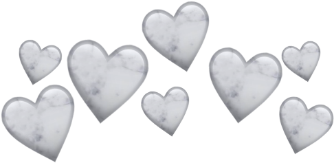 Marble Texture Hearts Pattern PNG Image