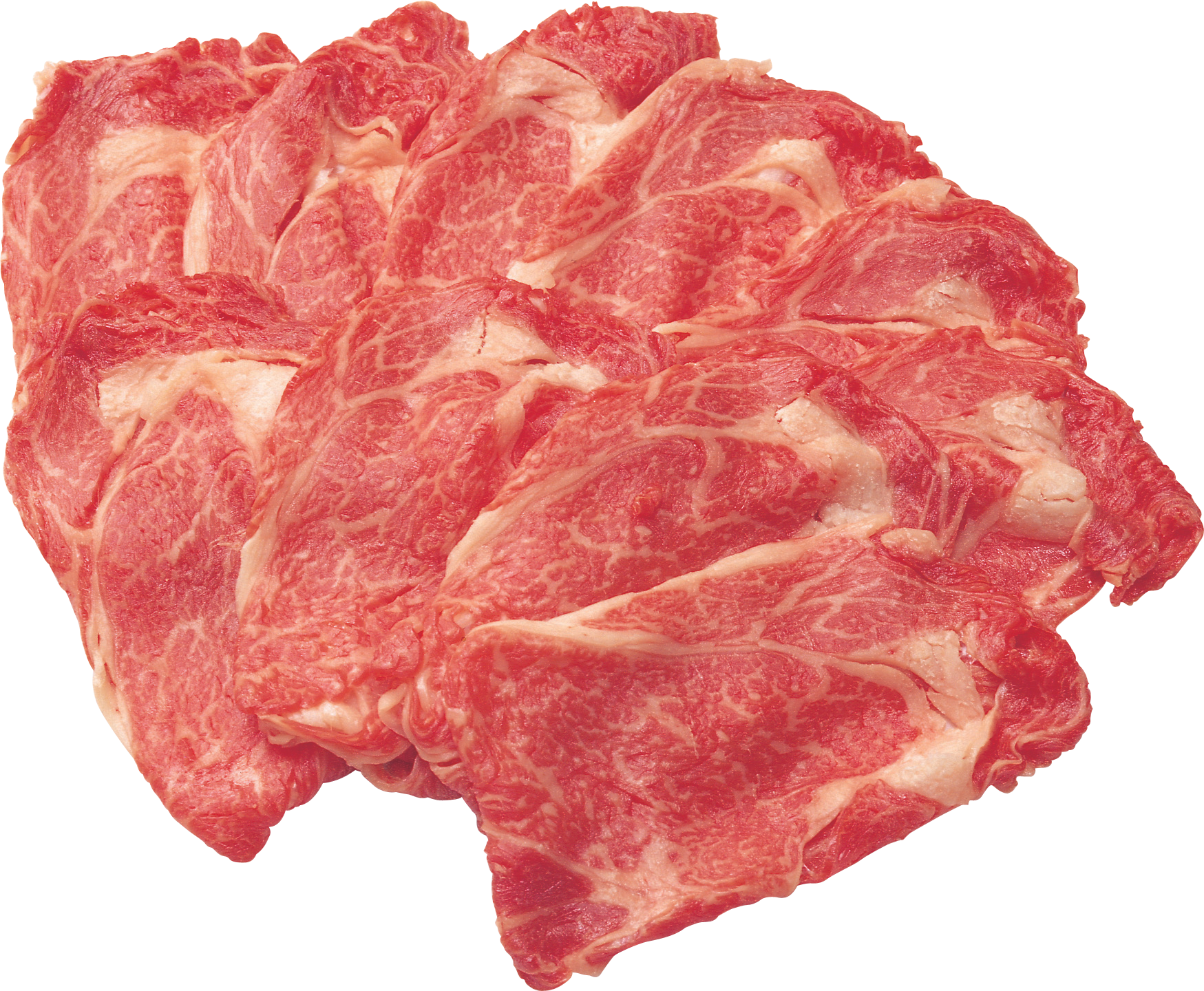 Marbled Raw Beef Steak PNG Image