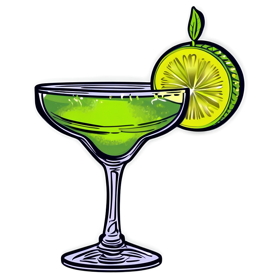 Margarita Glass Silhouette Png 75 PNG Image