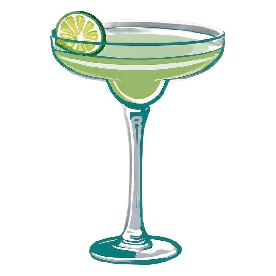 Margarita Glass Silhouette Png 97 PNG Image