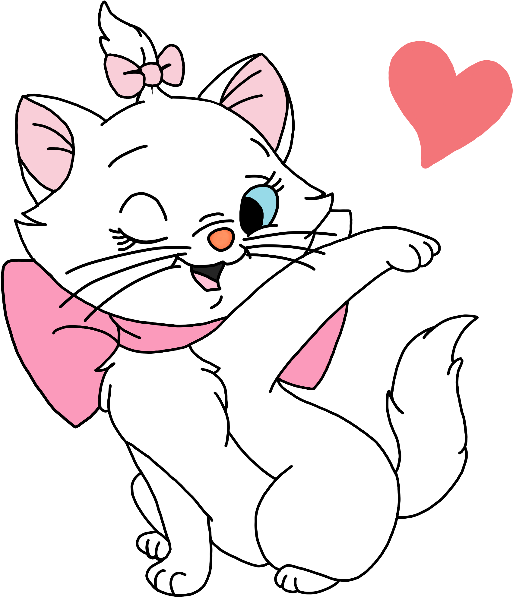 Mariethe Aristocatwith Heart PNG Image