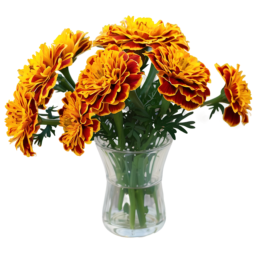 Marigold In Vase Png Woj PNG Image