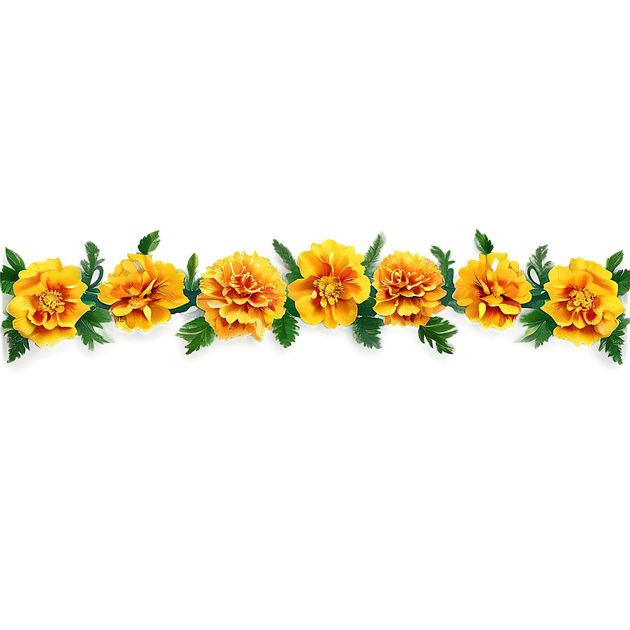 Marigolds Garland Png 10 PNG Image