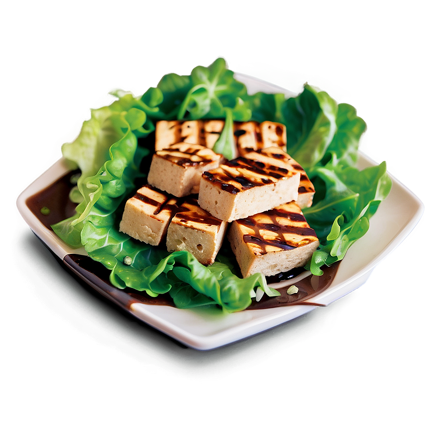 Marinated Tofu Salad Png Dnk PNG Image