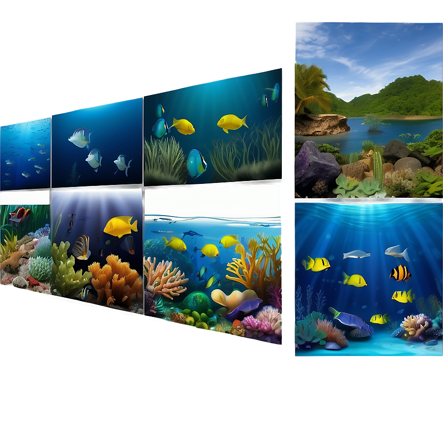 Marine Ecosystem Illustration Png 05242024 PNG Image