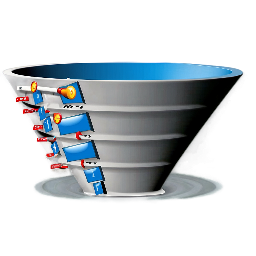 Marketing Funnel Exit Points Png Ksw39 PNG Image