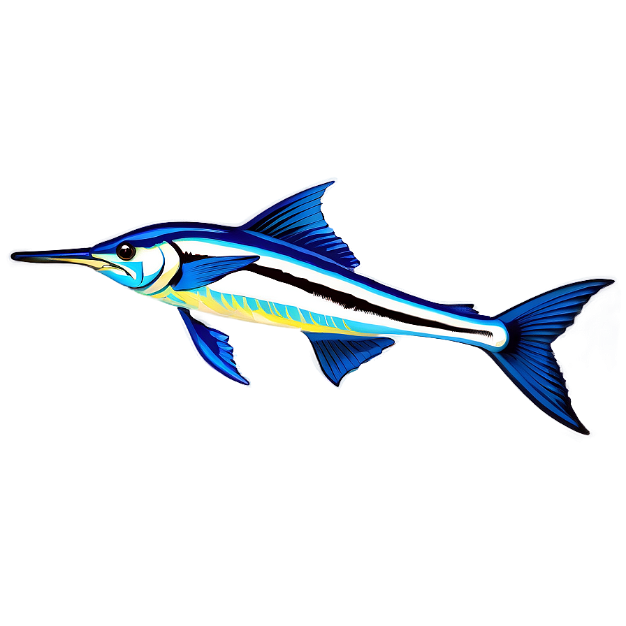 Marlin Fish Illustration Png Spj PNG Image