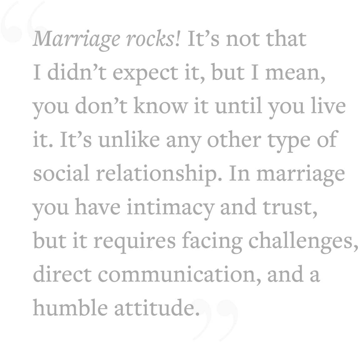 Marriage Rocks Quote PNG Image