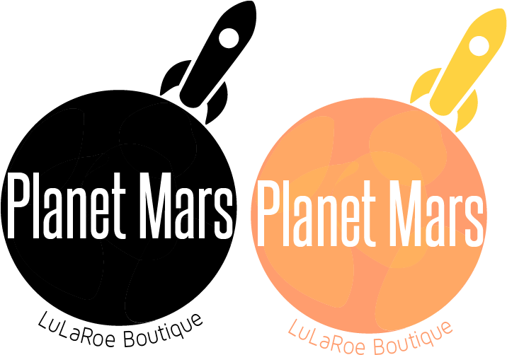 Mars_ Planet_ Rockets_ Lu La Roe_ Boutique_ Logo PNG Image