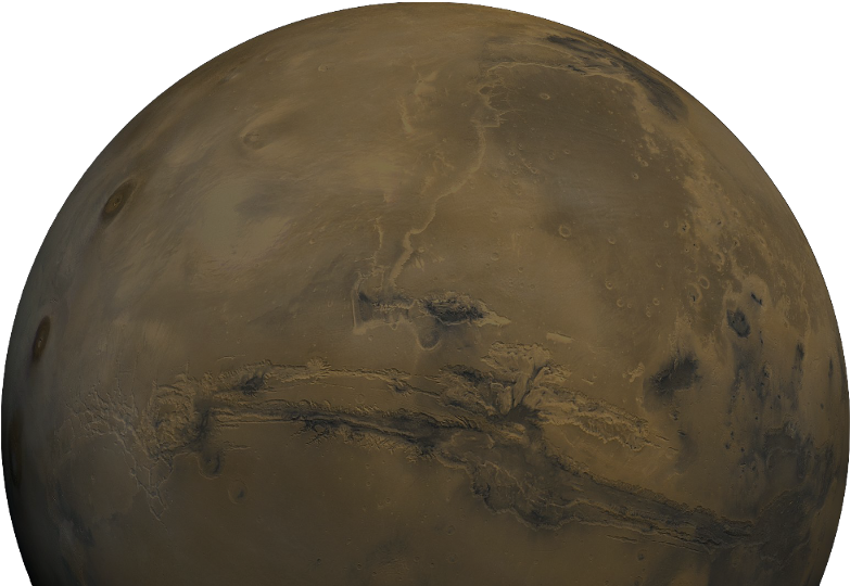 Mars Planet Surface Texture PNG Image