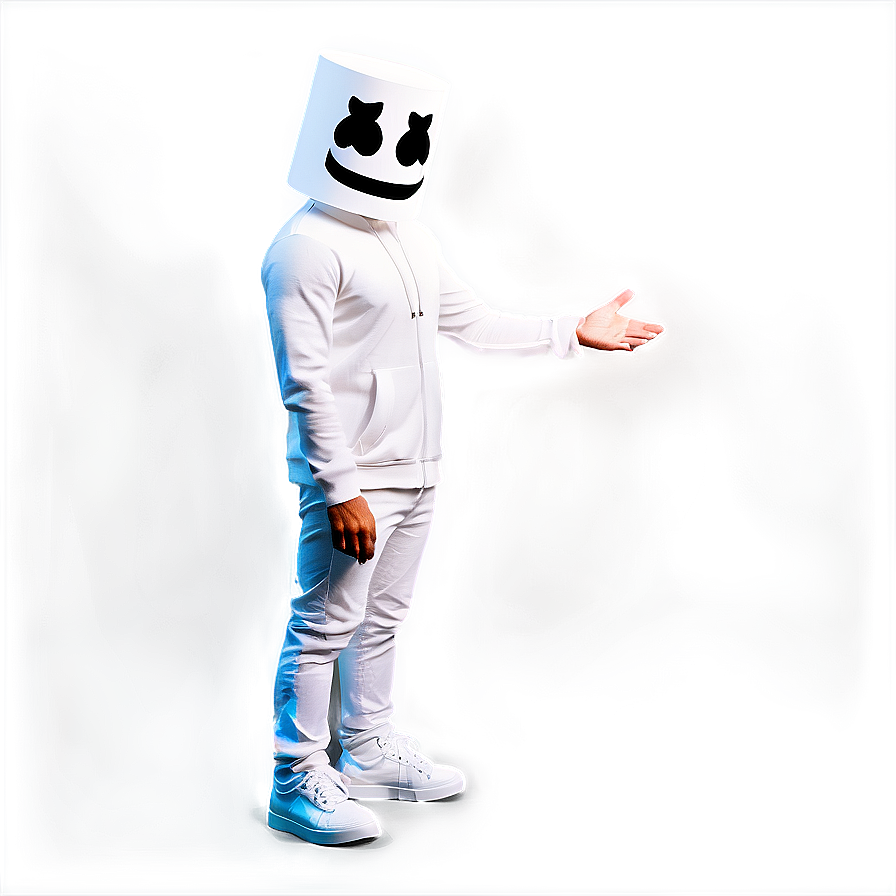 Marshmello Black Background Png Bas42 PNG Image