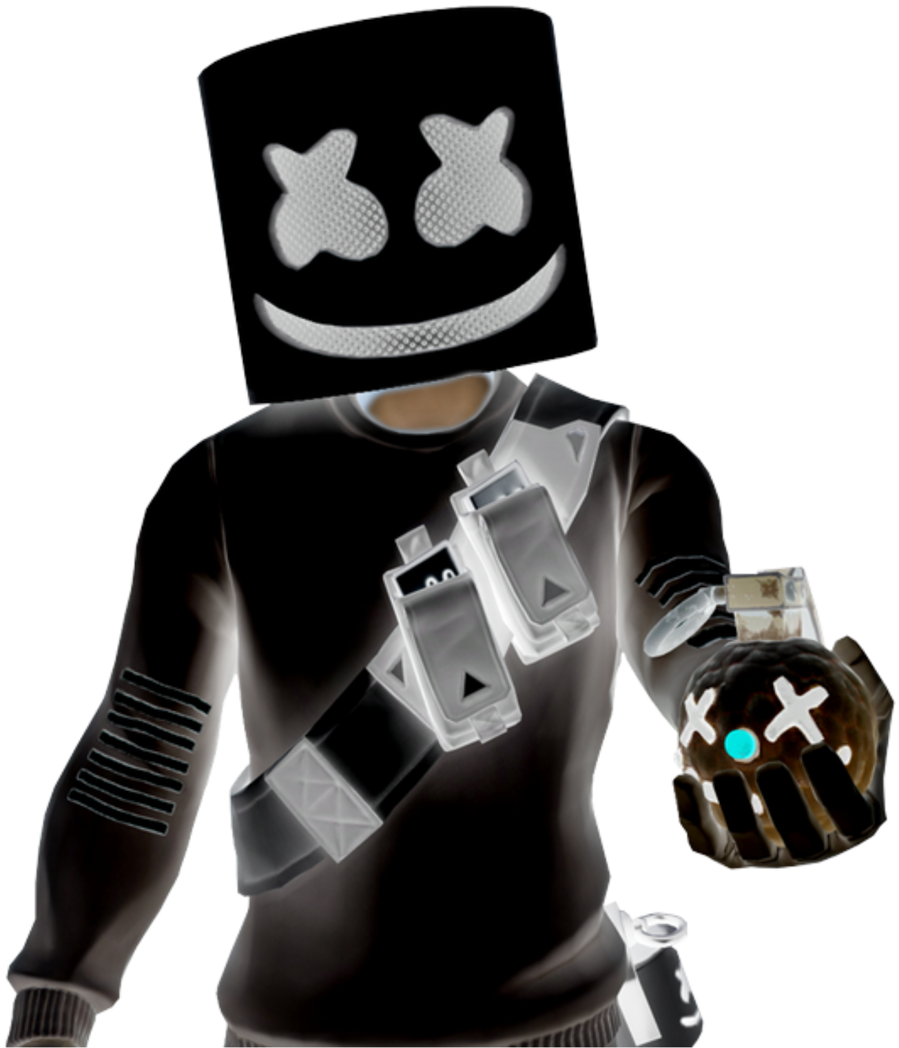 Marshmello D J Costume Portrait PNG Image