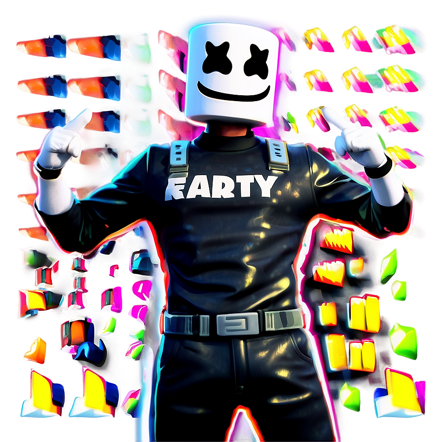 Marshmello Emote Fortnite Png Ieb PNG Image