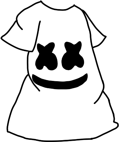 Marshmello Icon T Shirt Graphic PNG Image