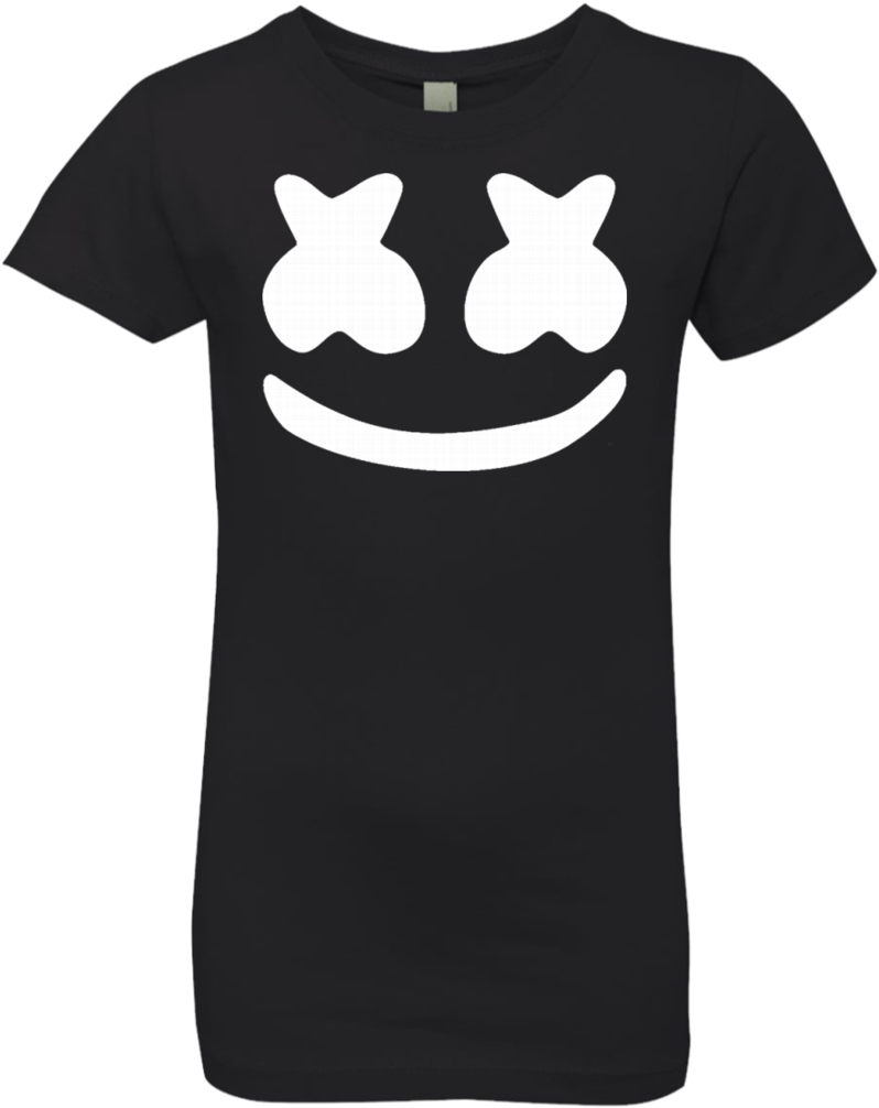 Marshmello Smile Icon T Shirt PNG Image