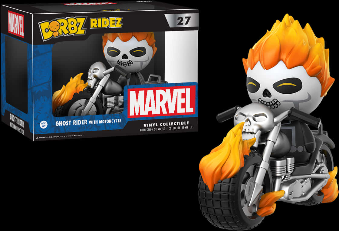 Marvel Ghost Rider Dorbz Ridez Collectible PNG Image