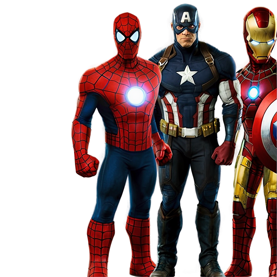 Marvel Heroes Group Png 69 PNG Image