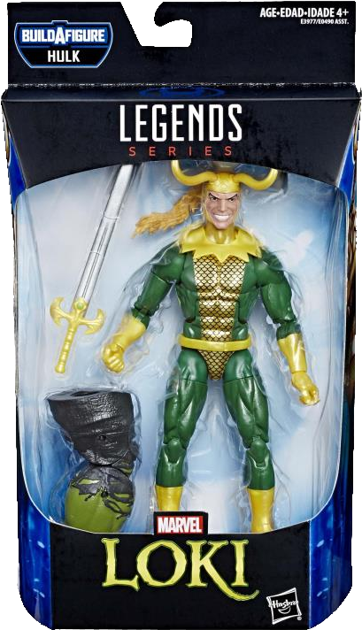 Marvel Legends Series Loki Action Figure Packaging PNG Image