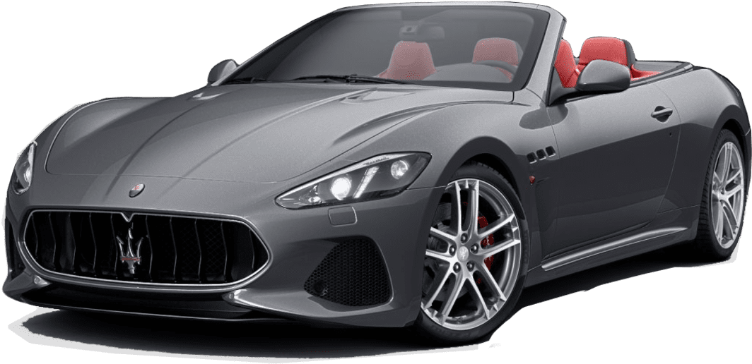 Maserati Gran Turismo Convertible Red Interior PNG Image