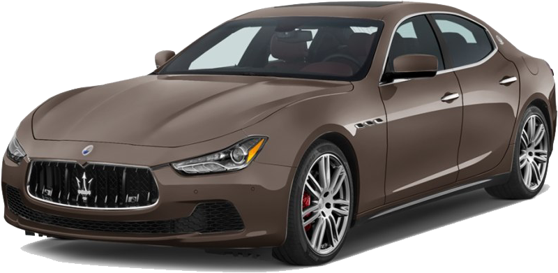 Maserati Luxury Sedan Brown PNG Image