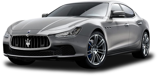 Maserati Luxury Sedan Profile View PNG Image