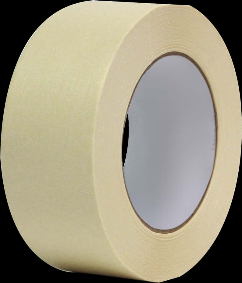 Masking Tape Roll Side View PNG Image