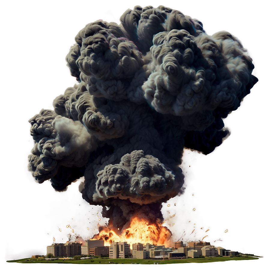 Massive Explosion Scene Png 04302024 PNG Image