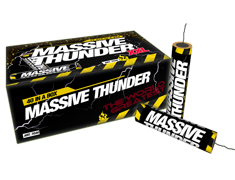 Massive Thunder Fireworks Pack PNG Image