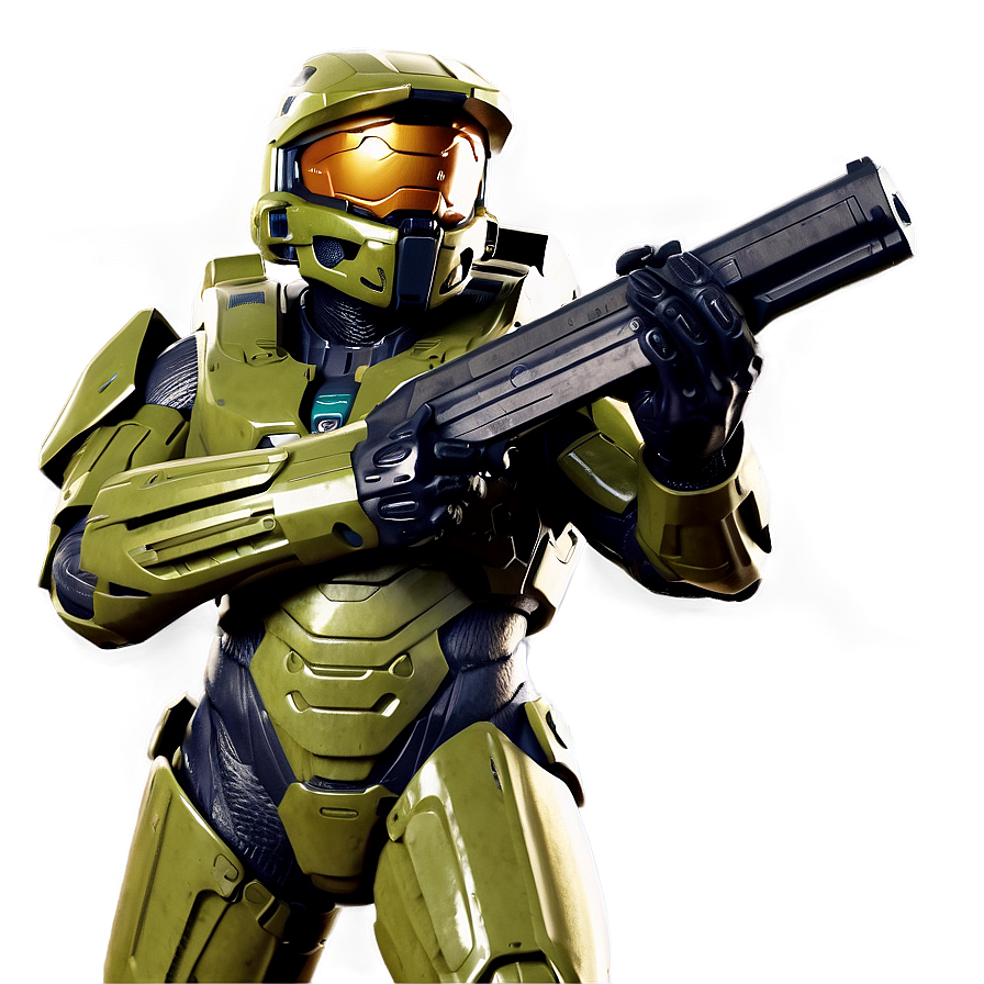 Master Chief Action Pose Png 91 PNG Image