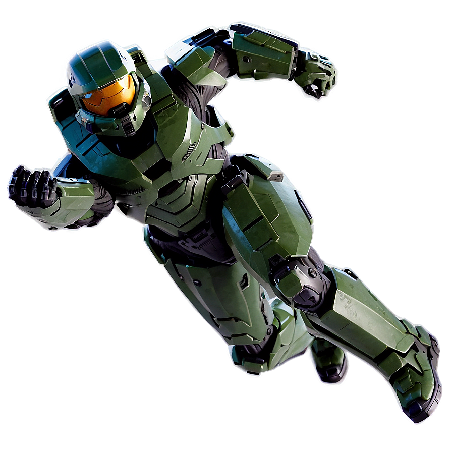 Master Chief Action Pose Png Eyt PNG Image