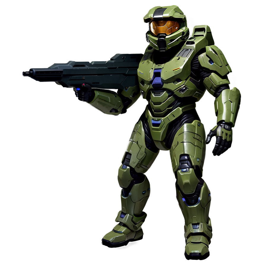 Master Chief Halo Futuristic Png Vvr PNG Image