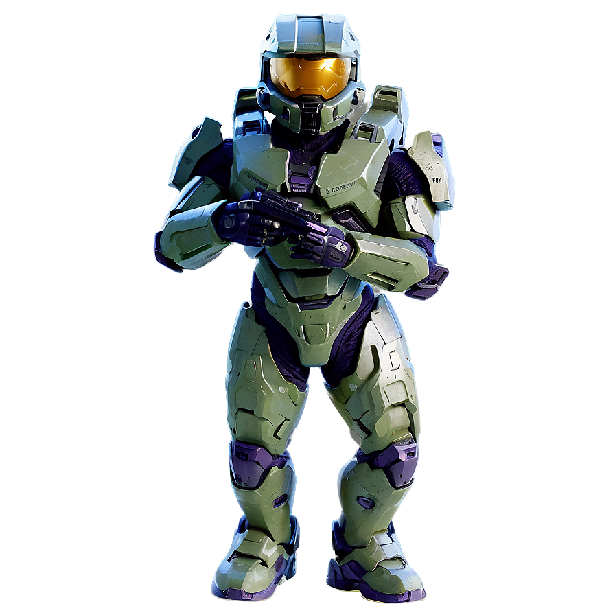 Master Chief Halo Signature Pose Png 1 PNG Image