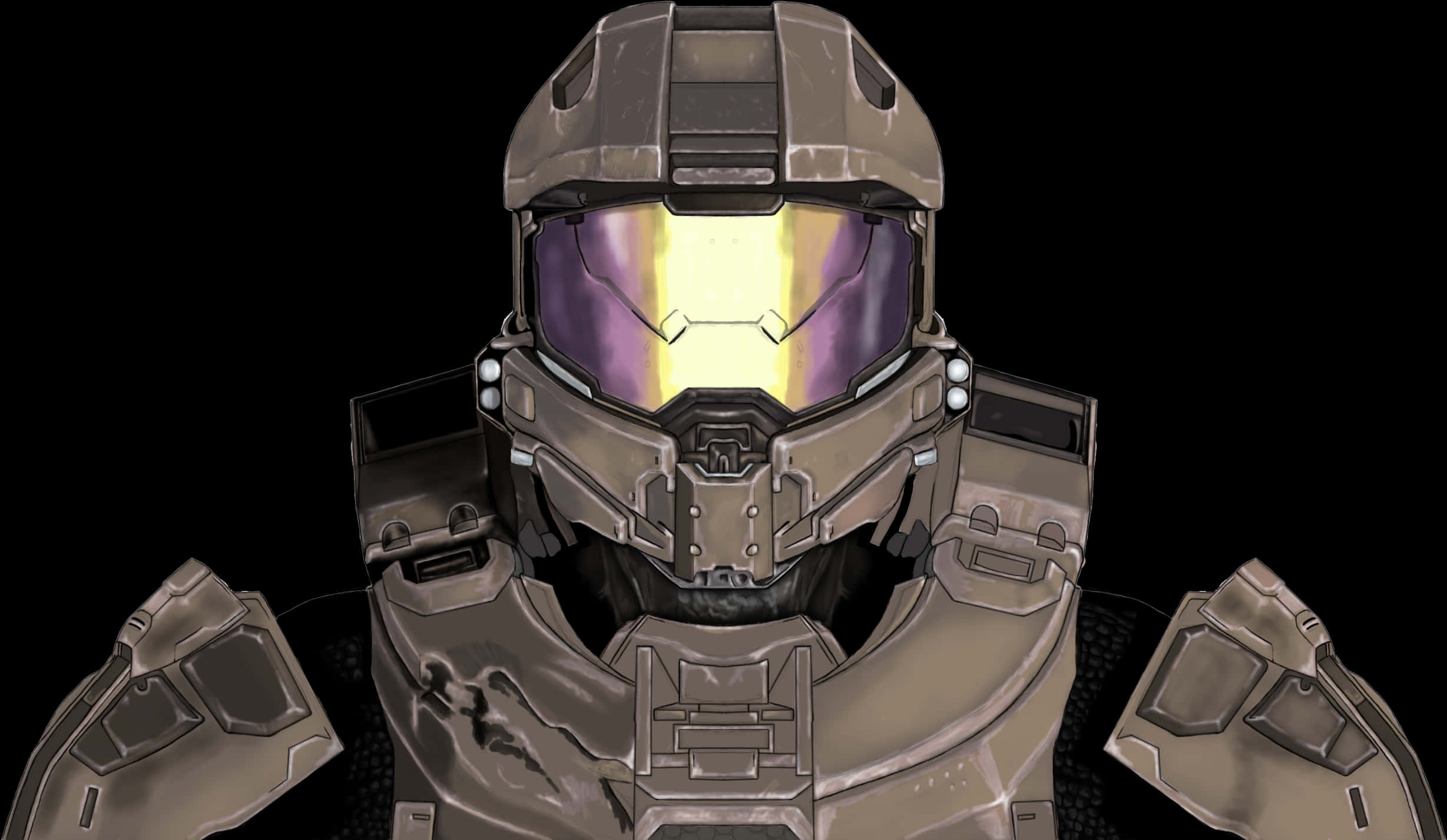 Master Chief Helmet Closeup PNG Image