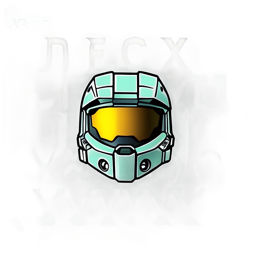 Master Chief Helmet Front View Png Sre PNG Image