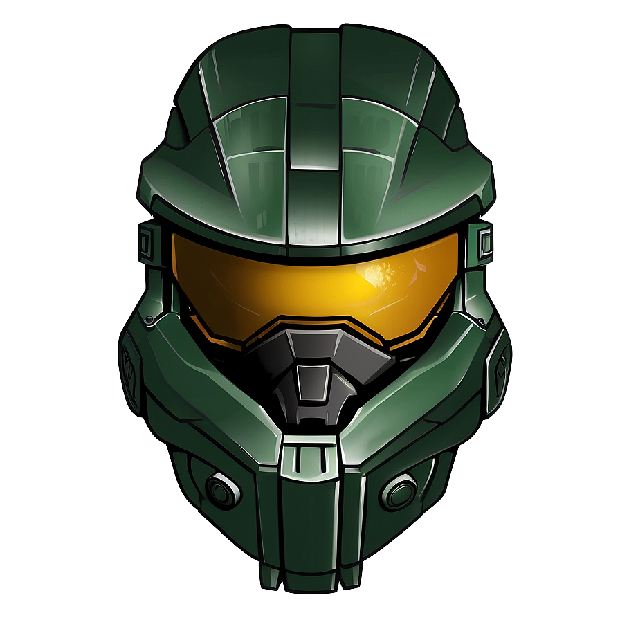 Master Chief Helmet Illustration Png Oxo PNG Image