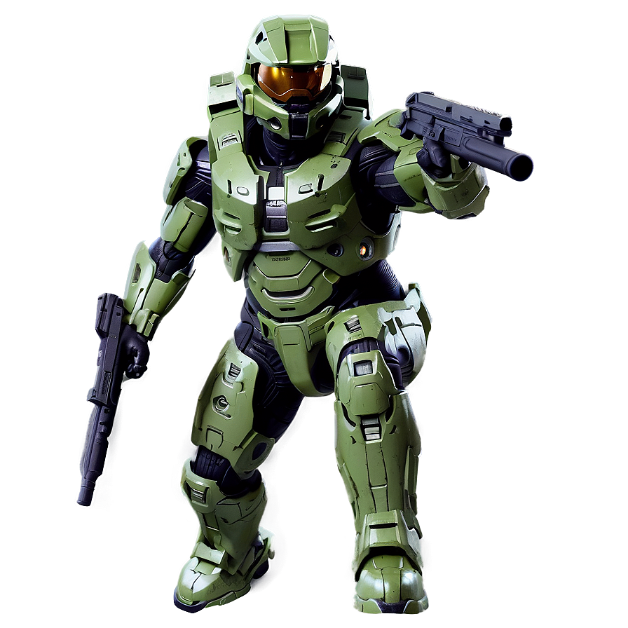 Master Chief In Halo Landscape Png Nll PNG Image