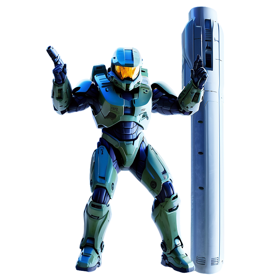 Master Chief Sci-fi Background Png Qnw PNG Image