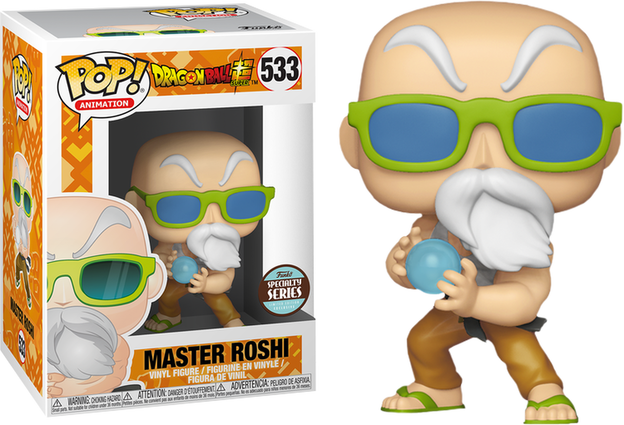 Master Roshi Funko Pop Figure PNG Image