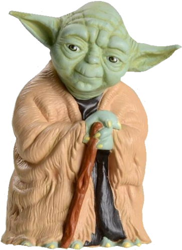 Master Yoda Figure Portrait PNG Image