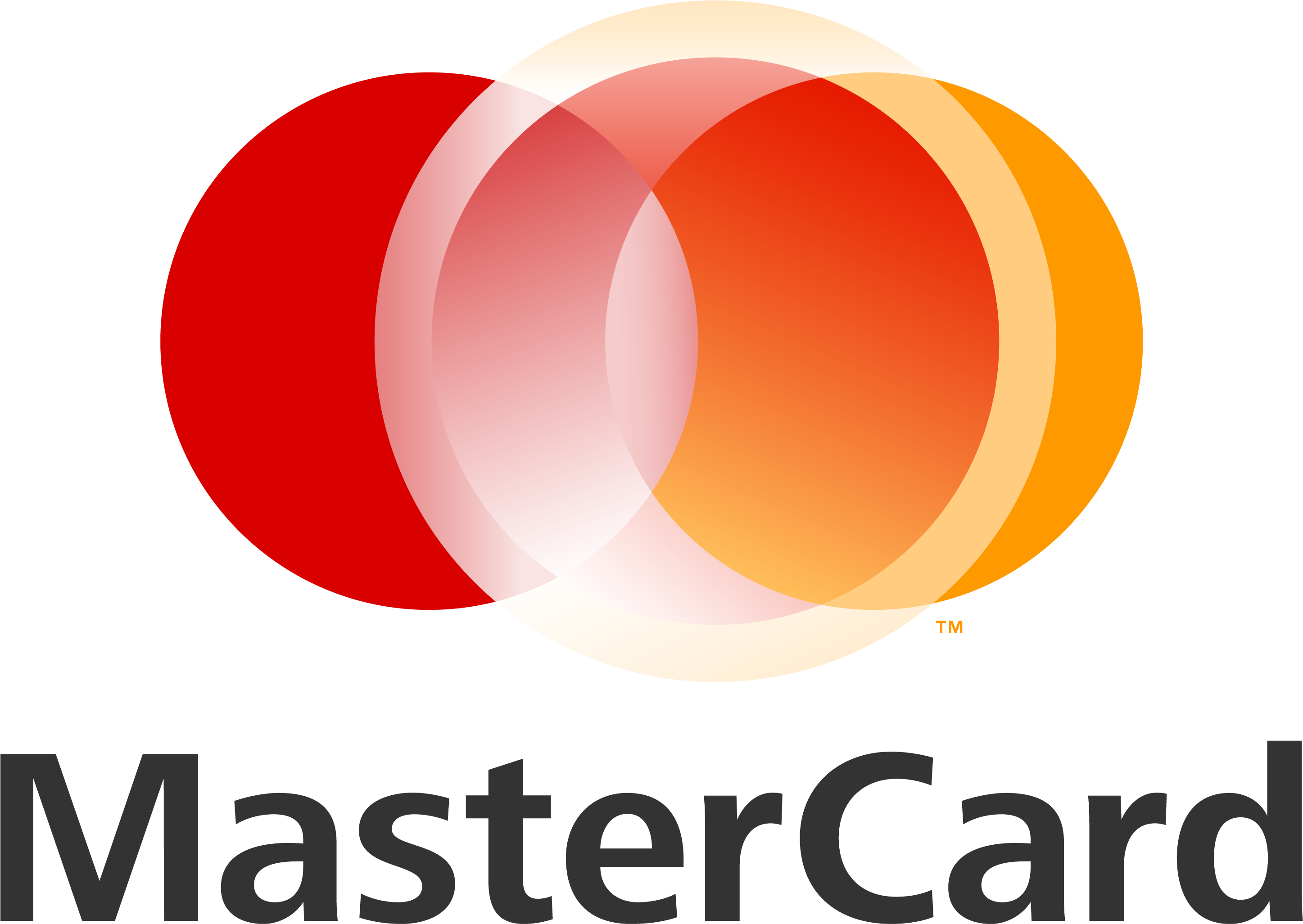 Mastercard Logo Modern Interlocking Circles PNG Image