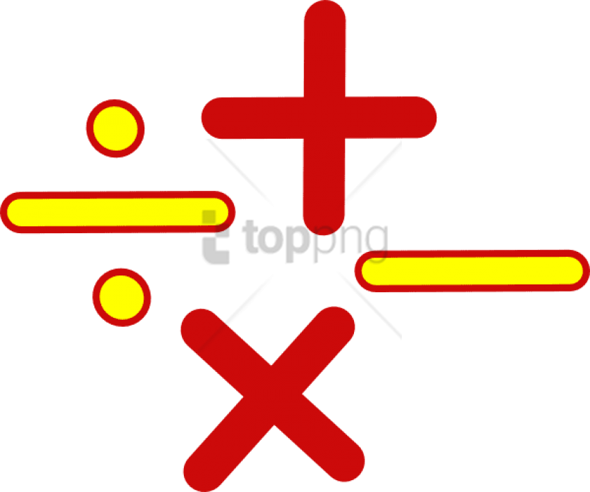 Mathematical Operations Icons PNG Image