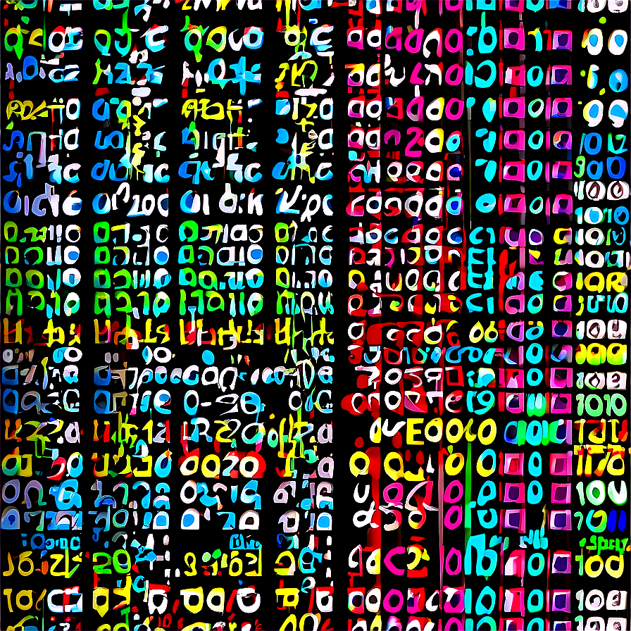 Matrix Code D PNG Image