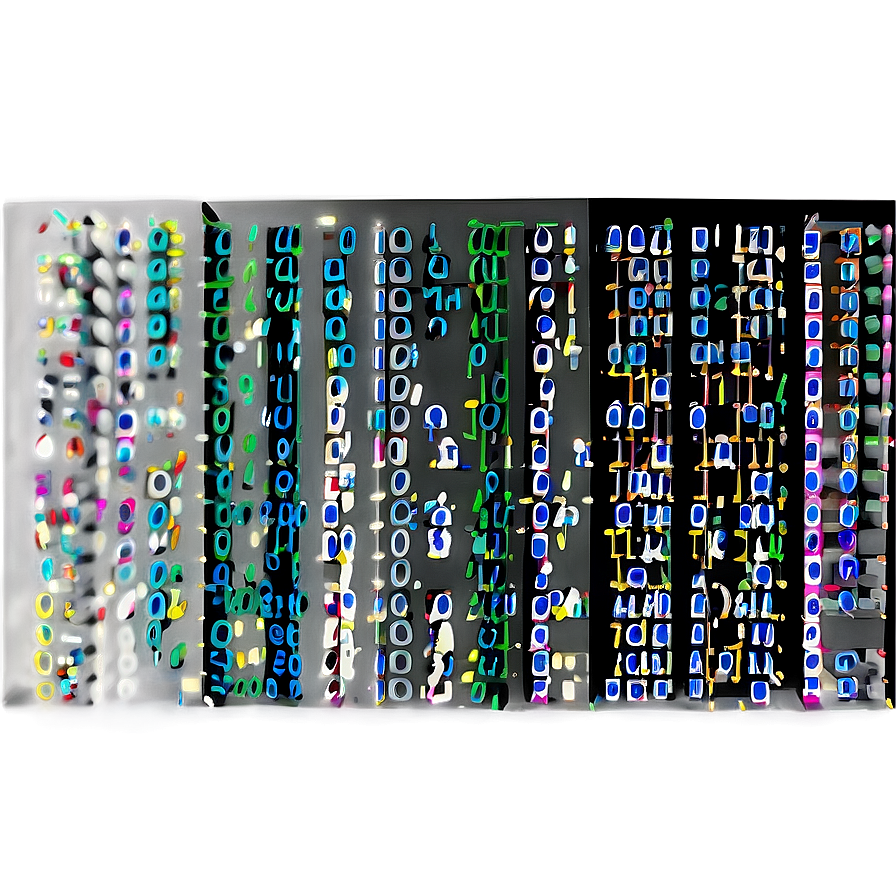 Matrix Code Data Visualization Png 13 PNG Image