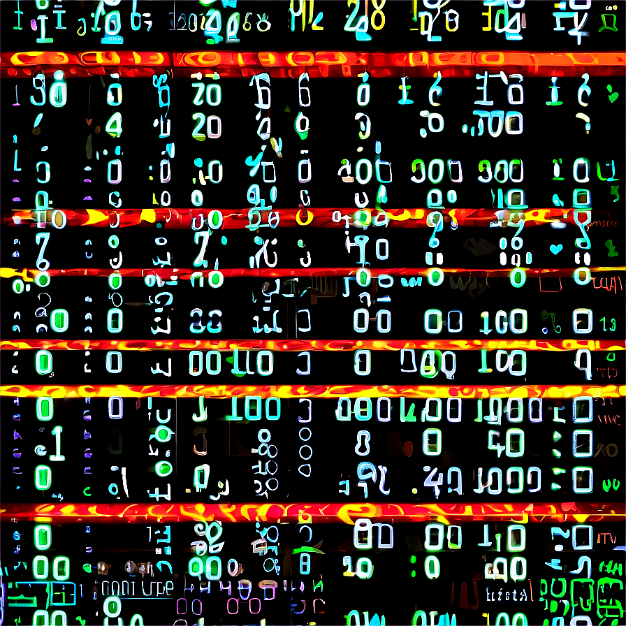 Matrix Code Glowing Effect Png Gvi69 PNG Image