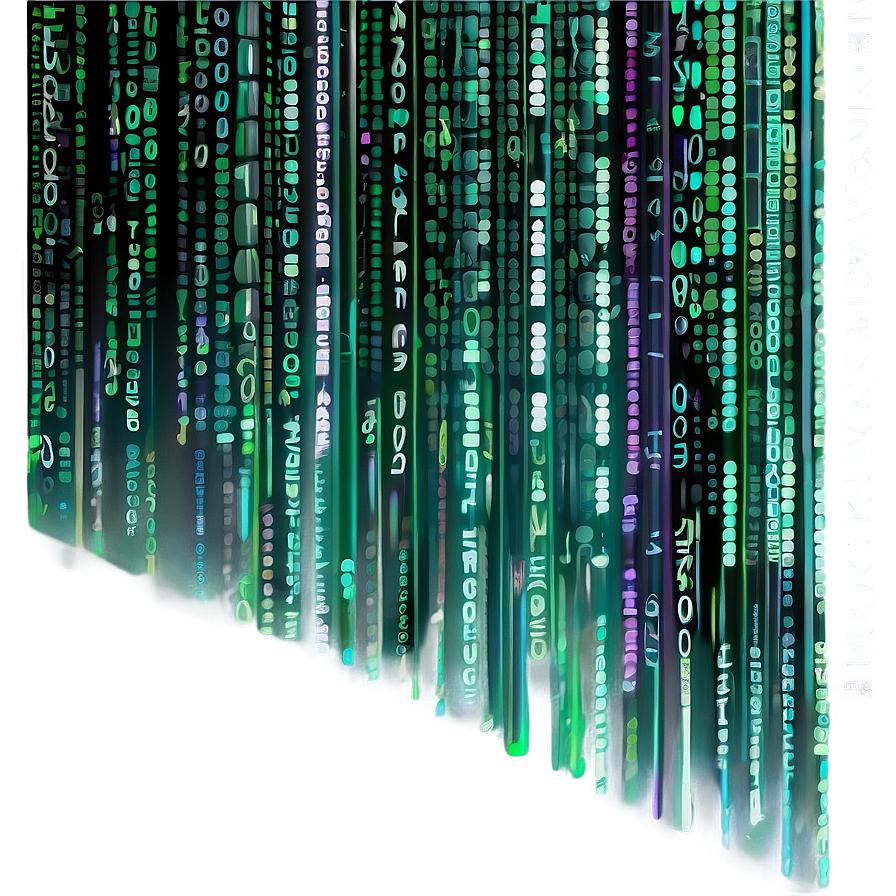 Matrix Code Virtual Data Stream Png 3 PNG Image